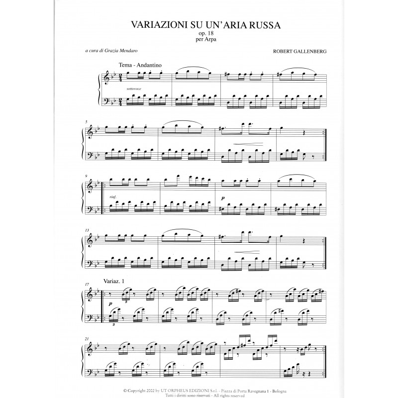 Gallenberg Robert - Variazioni su un' Aria russa Op. 18