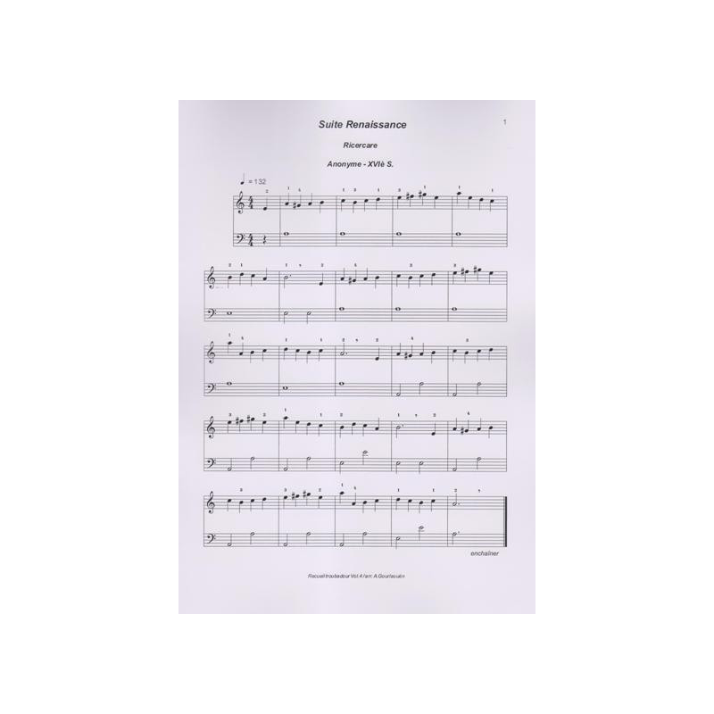 Gourlaouen Armelle - Recueil pour harpe troubadour vol 4