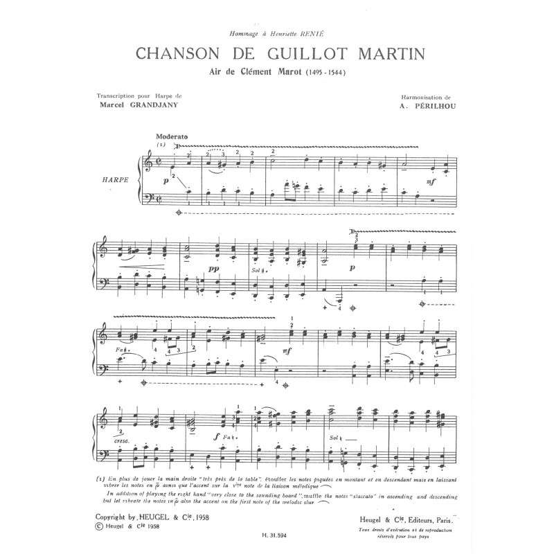 Périlhou - Chanson de Guillot Martin