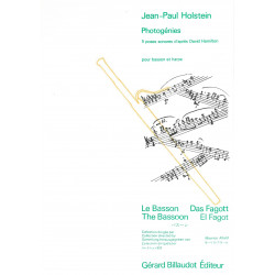 Holstein Jean Paul - Photogénies (basson & harpe)