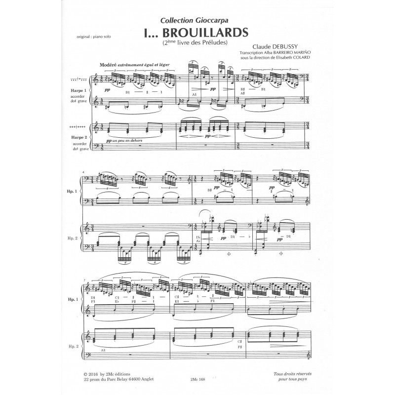 Debussy Claude - Extrait du 2ème livre des Préludes - Brouillards