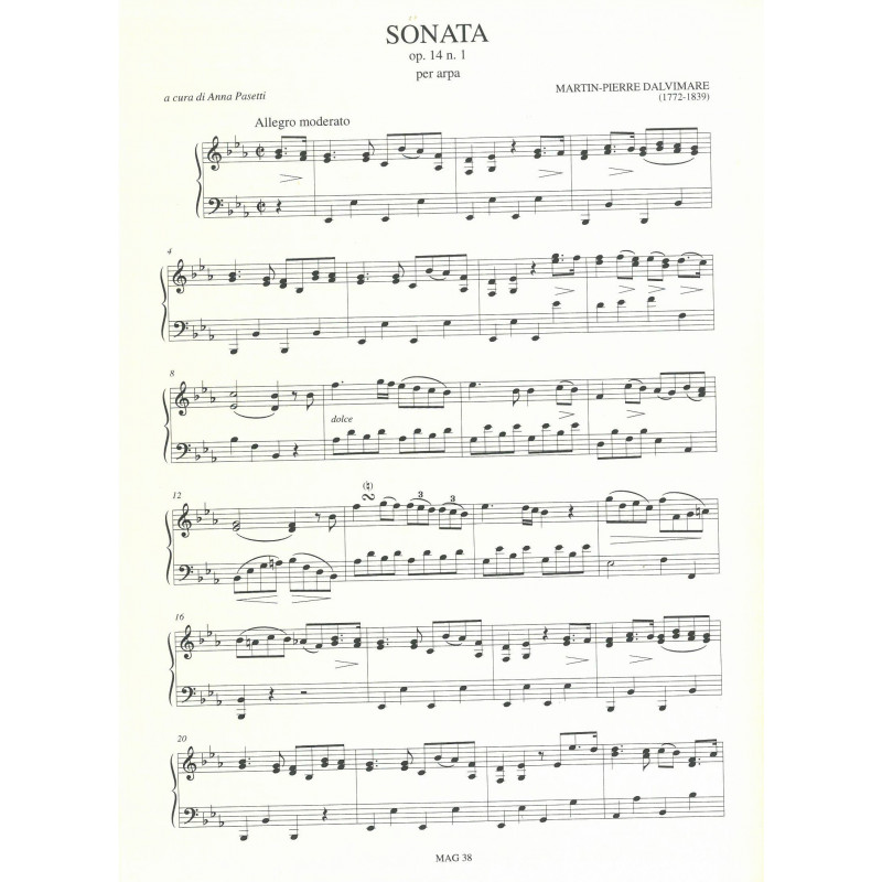Dalvimare Martin Pierre - sonates op.14 N° 1