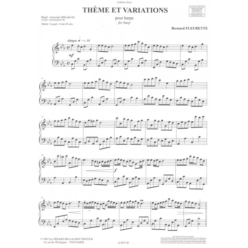 Fleurette Bernard - Thème & variations