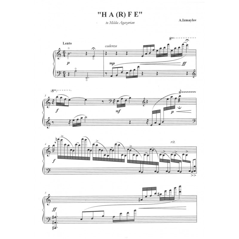 Izmaylov Andres - H-A-R-F-E fantasy on a theme