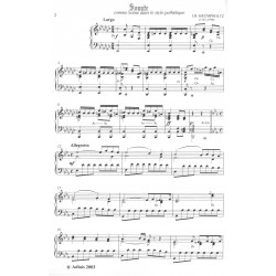 Krumpholtz Jean-Baptiste - Sonate - comme scène dans le style pathétique
