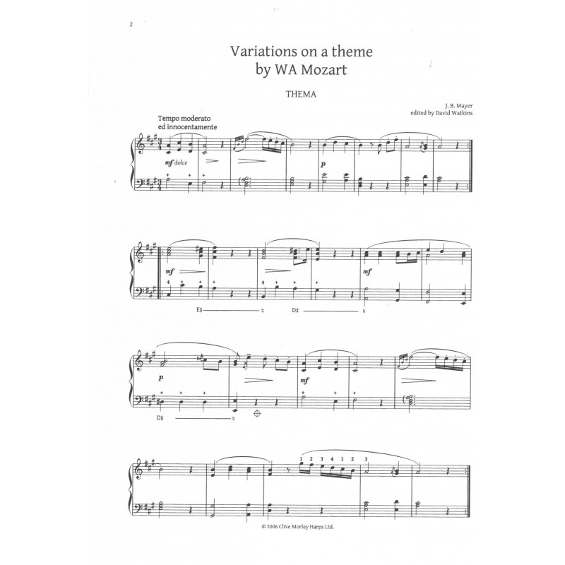 Mayer Jean-Bernard - Variations sur un thème de Mozart