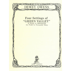 Owens Dewey - 4 Settings of green valley