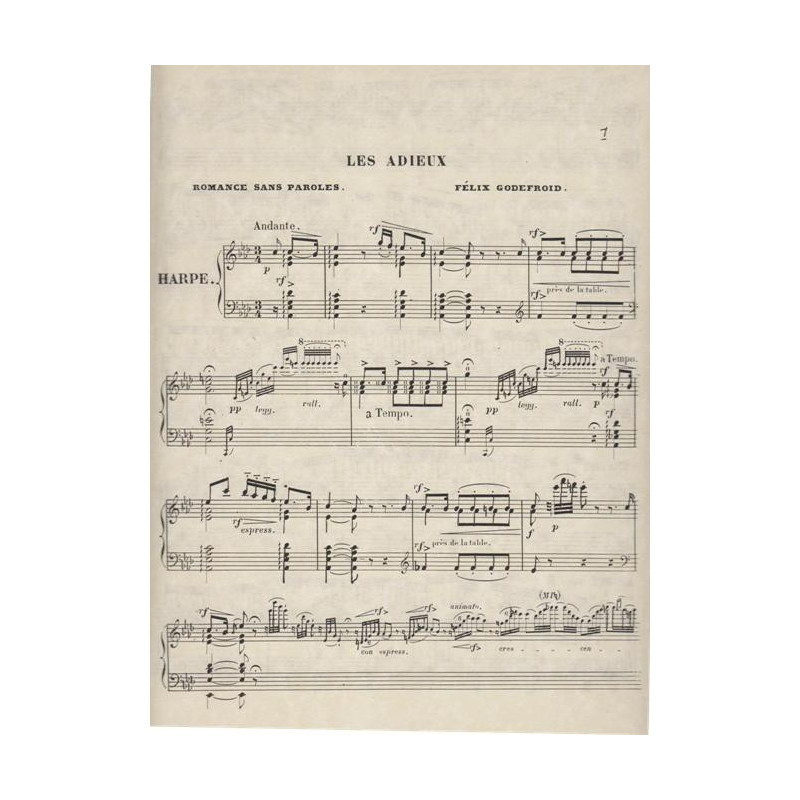 Godefroid Felix - Les Adieux (Romance sans paroles), la s