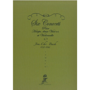 Bach Johann Chrétien - 6 concerti n°6 (2 violons, viloncelle & harpe)