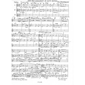 Bouvard Jean - Variations sur une chanson à danser (trois instruments de même tessiture)