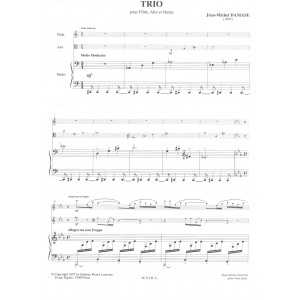 Damase Jean-Michel - Trio (flûte, alto & harpe)