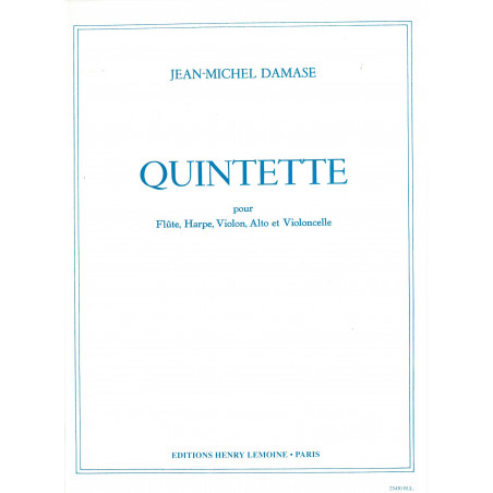 Damase Jean-Michel - Quintette (alto, flûte, violon, violoncelle & harpe)