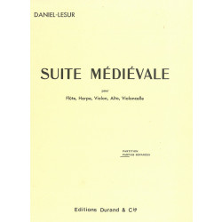 Daniel-Lesur - Suite médiévale parties séparées (alto, flûte, violon,...