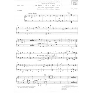Jevtic Ivan - Am tor zum Schwarzwald (réduction basson, harpe & piano)