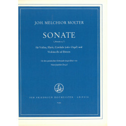 Molter Johann Melchior - Sonata a 3 F-Dur (violon, violoncelle & clavecin ou...