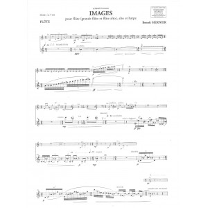 Mernier Benoit - Images trio pour alto, flûte (grande et alto) & harpe