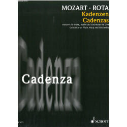Mozart Wolfgang Amadeus - Cadences du concerto pour flûte & harpe (Rota)