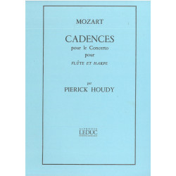 Mozart Wolfgang Amadeus - Cadences du concerto pour flûte & harpe (Houdy)