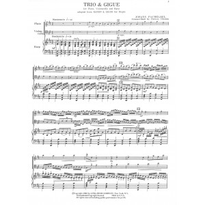 Pachelbel Johann - Trio et gigue (flûte, violoncelle & harpe)