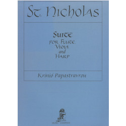 Papastravrou Krinio - St Nicholas, suite (flûte, alto & harpe)