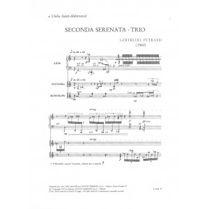 Petrassi Goffredo - Seconda serenata conducteur (guitare, mandoline & harpe)