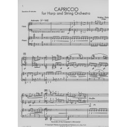 Piston Walter - Capriccio for harp & string orchestra