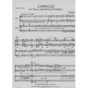 Piston Walter - Capriccio for harp & string orchestra