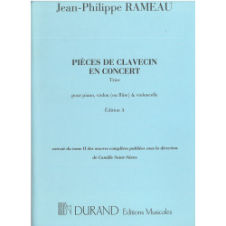 Rameau Jean-Philippe - Pièces de clavecin en concert (violon ou flûte,...