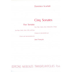 Scarlatti Domenico - 5 sonates (alto, flûte, violon, violoncelle & harpe)
