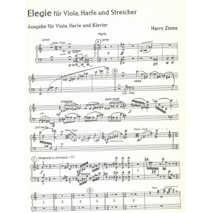 Ziems Harry - Elegie (alto, piano & harpe)