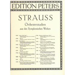 Strauss Richard - Orchesterstudien vol.I