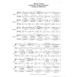 Beethoven Ludwig van - Marche turque (4 harpes)