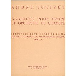 Occasion - Jolivet André - Concerto (réduction harpe & piano)