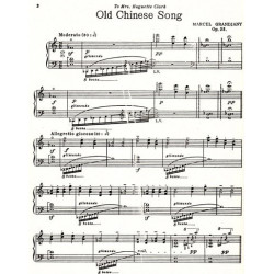 Grandjany Marcel - Old chinese song Op. 23 <br> for harp