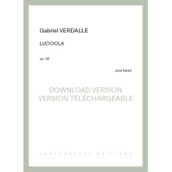 Téléchargement - Verdalle Gabriel - Lucciola Op. 39 (pour harpe)