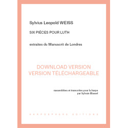 Téléchargement - Weiss Sylvius Leopold - Six pièces pour luth - (Sylvain...