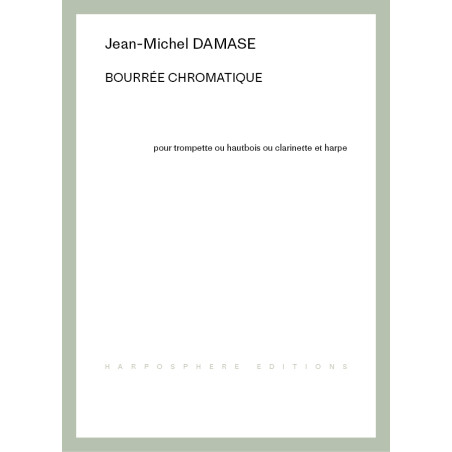 Damase Jean-Michel - Bourrée chromatique (trompette ou hautbois ou clarinette & harpe)