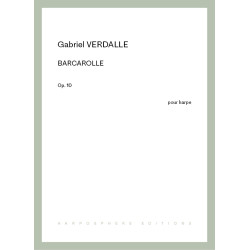 Verdalle Gabriel - Barcarolle Op.10 (pour harpe)