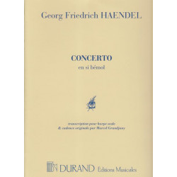 Haendel Georg Friedrich - Concerto en si b, cadence de Grandjany Marcel