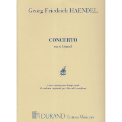 Haendel Georg Friedrich - Concerto en si b, cadence de Grandjany Marcel