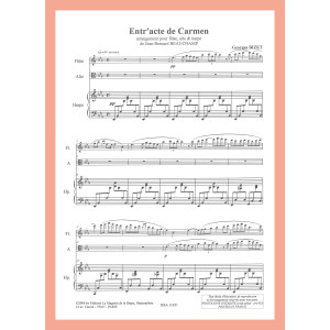 Bizet Georges - Entr'acte de Carmen (flute, alto & harpe)