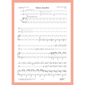 Saint Saëns Camille - Blassel Sylvain - Danse Macabre Op. 16 (flûte, alto & harpe)