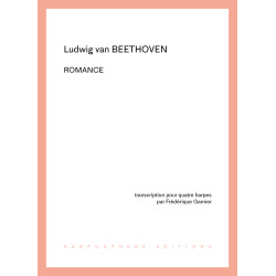 Beethoven Ludwig van - Garnier Frédérique - Romance (4 harpes)