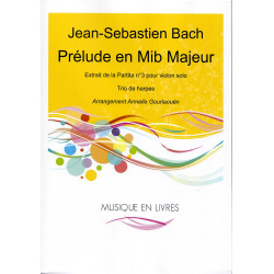 Bach Jean-Sébastien - Prélude en Mi b Majeur extrait de "Partita n°3" pour...