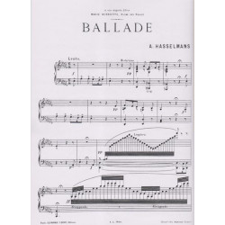 Hasselmans Alphonse - Ballade pour harpe (Leduc)
