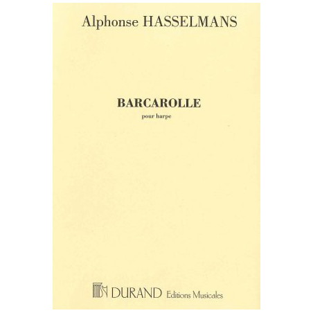 Hasselmans Alphonse - Barcarolle pour harpe