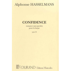 Hasselmans Alphonse - Confidence Romance sans parole pour la harpe (Durand)